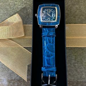 NEW Avon Square Faux Croc Strap Watch 2012